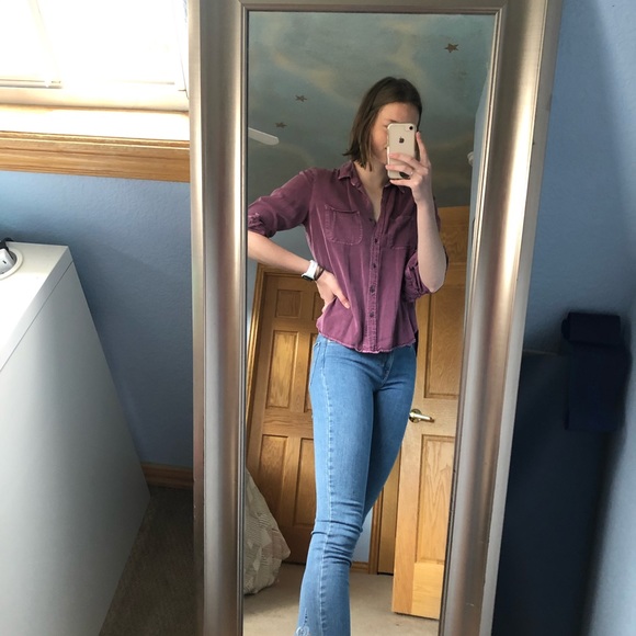 Purple button up - Picture 2 of 5